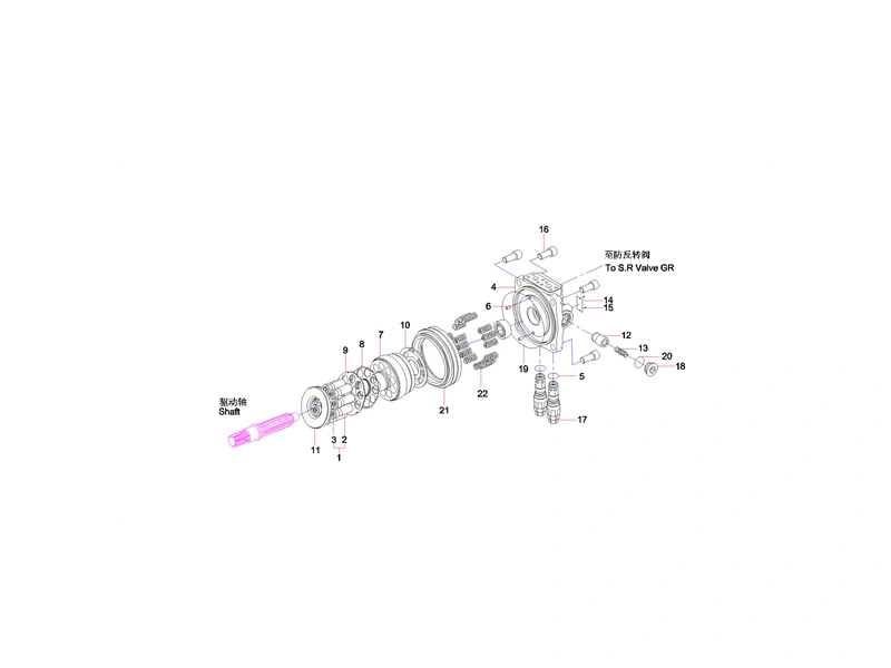 Sany SY365CC Excavator Rotary motor_2