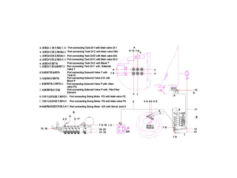 Sany SY365CC Excavator Solenoid Valve Lines_1