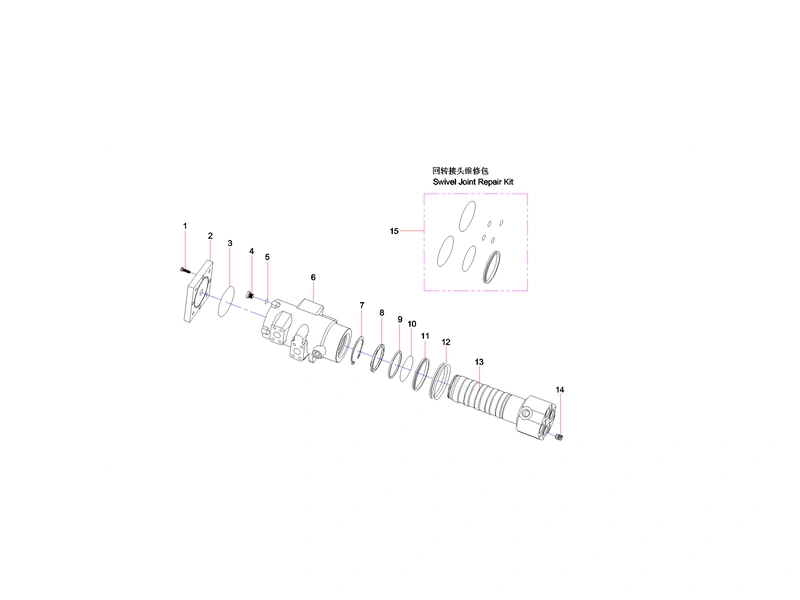 Sany SY365CC Excavator Travel Device Hydraulic Pipeline