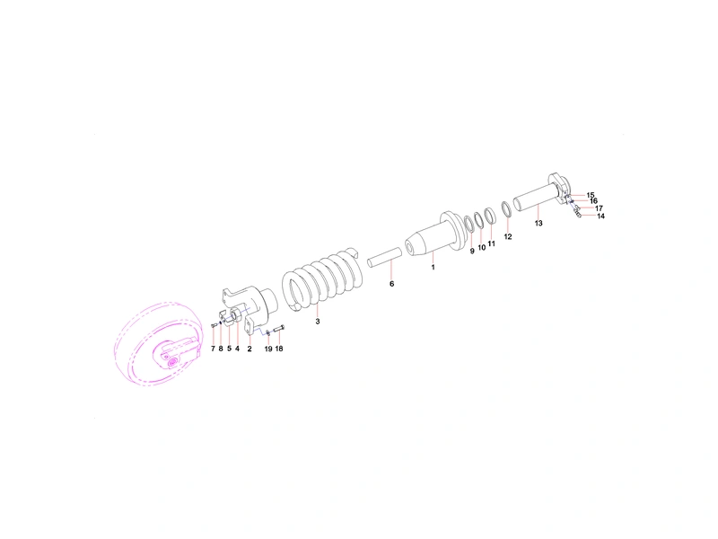 Sany SY365CC Excavator Tensioner_1