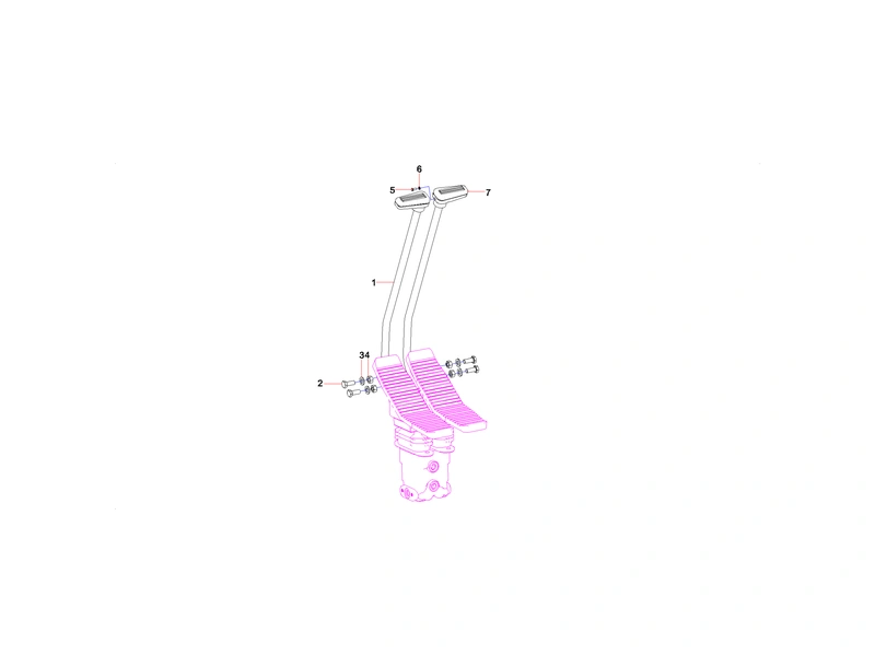 Sany SY365CC Excavator Travel Control Mechanism_1