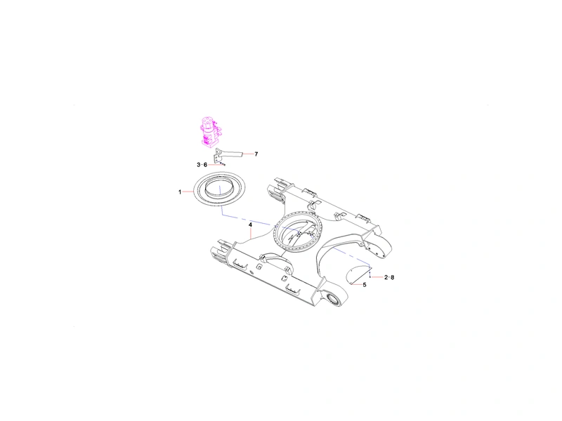 Sany SY365CC Excavator Travel Device_1
