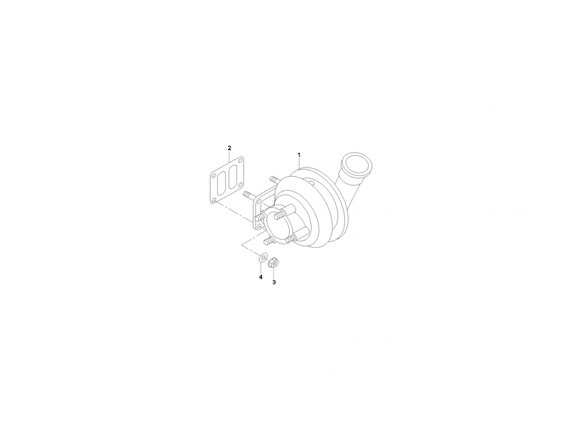Sany SY365CC Excavator Turbocharger