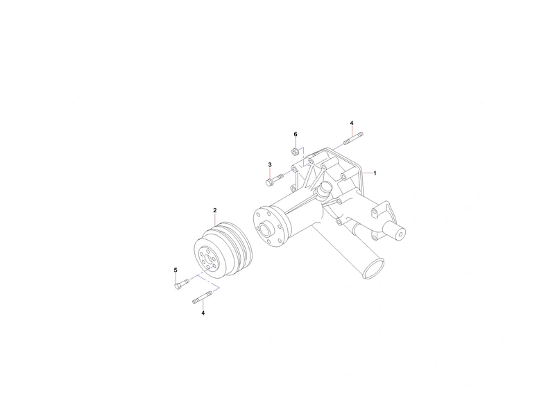 Sany SY365CC Excavator Water Pump