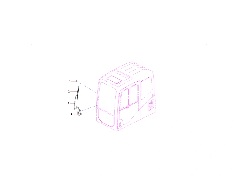 Sany SY365CC Excavator Wiper Assembly_1