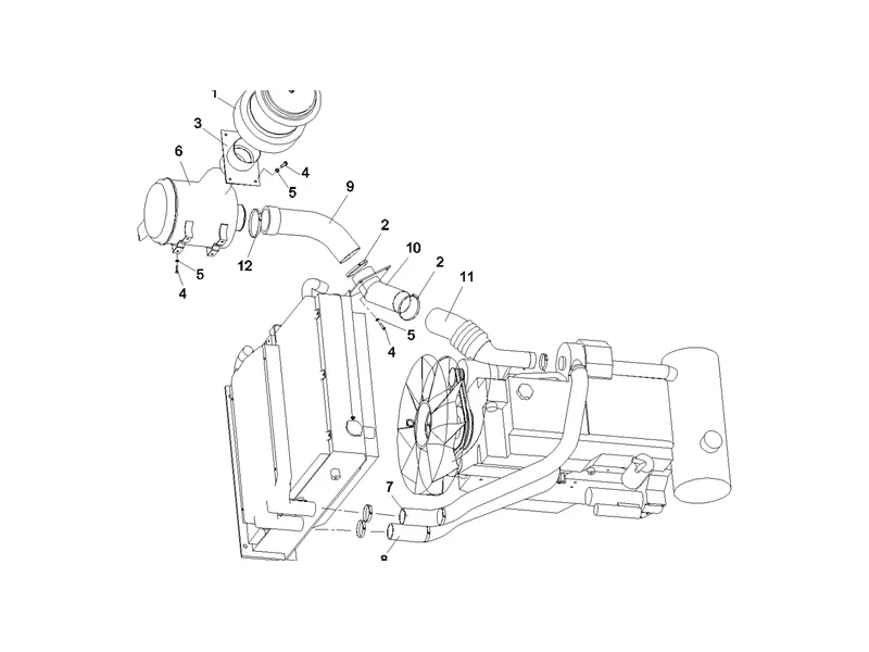 SANY SY215C8 Truck Crane Air Inlet System