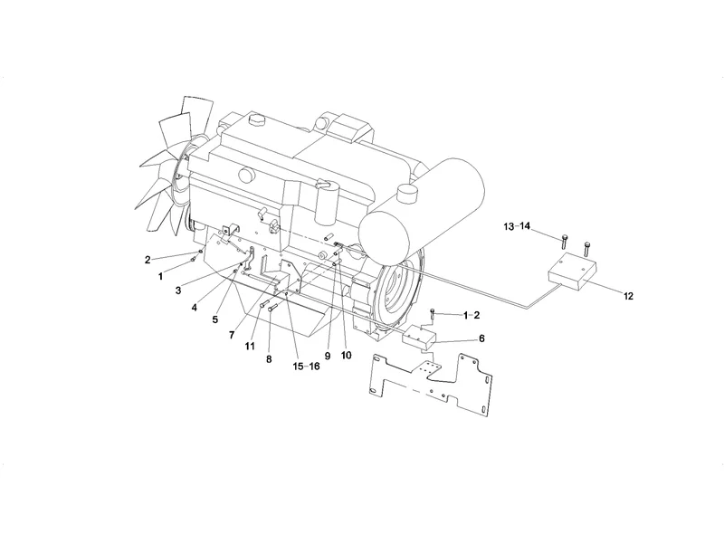 SANY SY215C8 Truck Crane Control mechanism of throttle