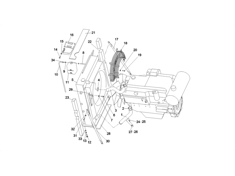 SANY SY215C8 Truck Crane Cooling System
