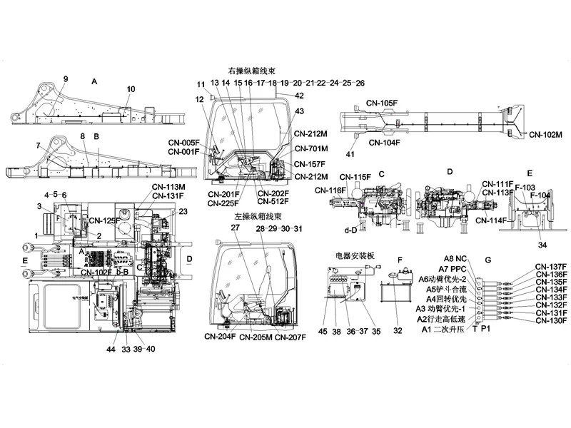SANY SY215C8 Truck Crane Electrical System
