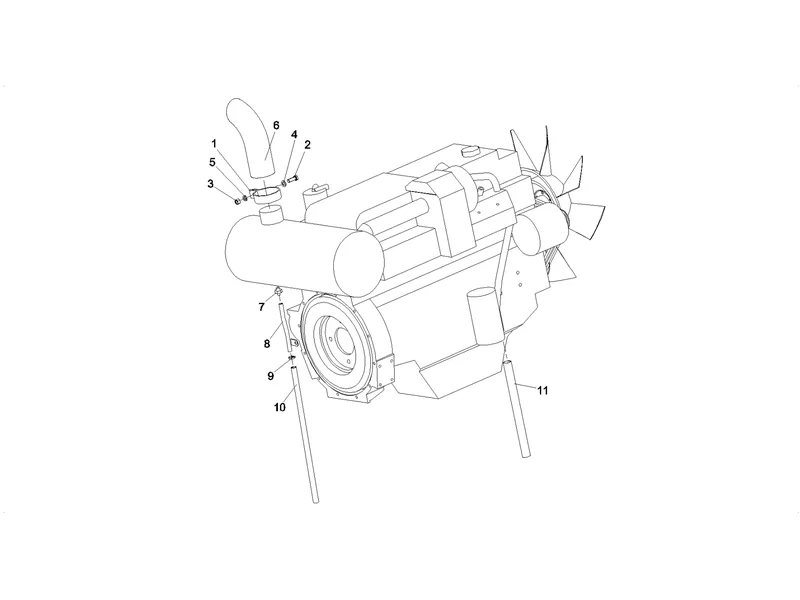 SANY SY215C8 Truck Crane Exhaust System