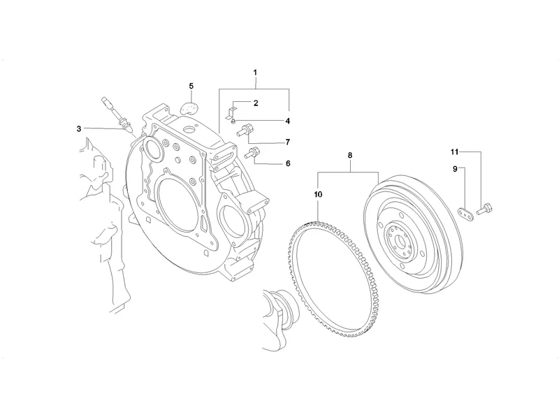 SANY SY215C8 Truck Crane Flywheel Gp