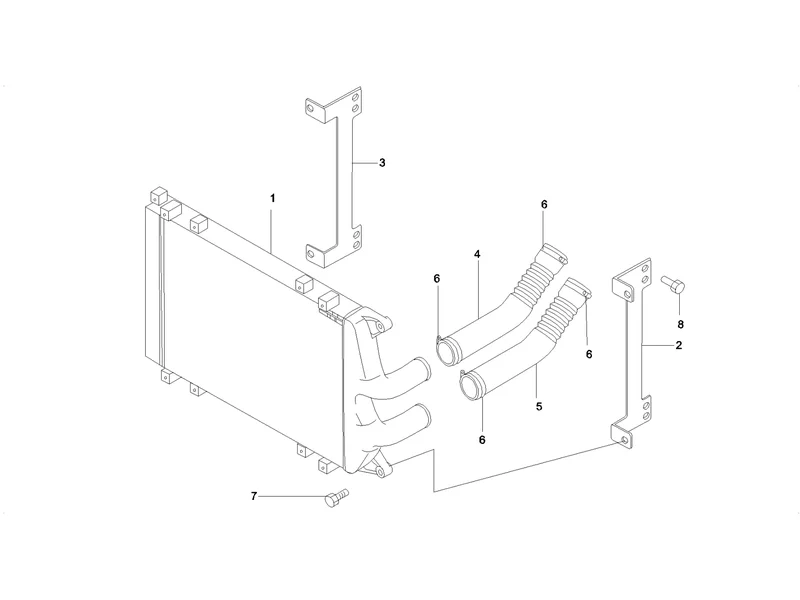 SANY SY215C8 Truck Crane Intercooler
