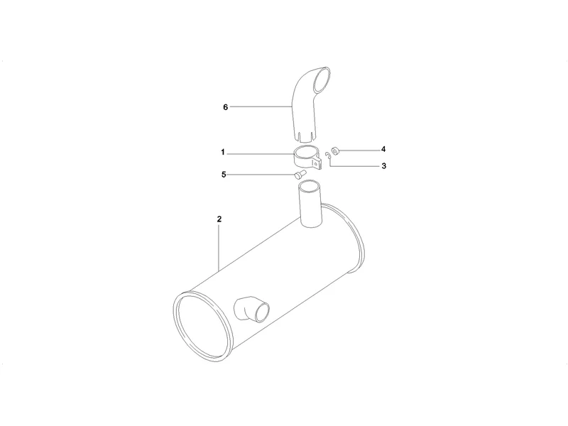 SANY SY215C8 Truck Crane Muffler