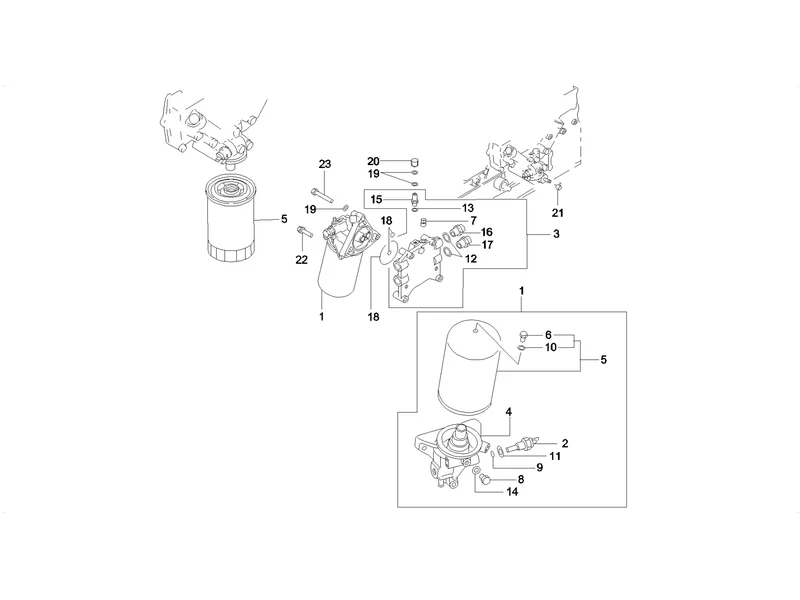 SANY SY215C8 Truck Crane Oil Filter