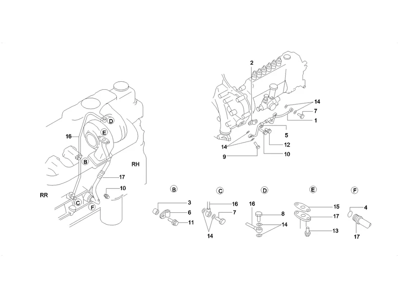 SANY SY215C8 Truck Crane Oil Lines