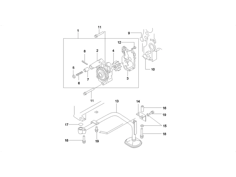 SANY SY215C8 Truck Crane Oil Pump & Filter