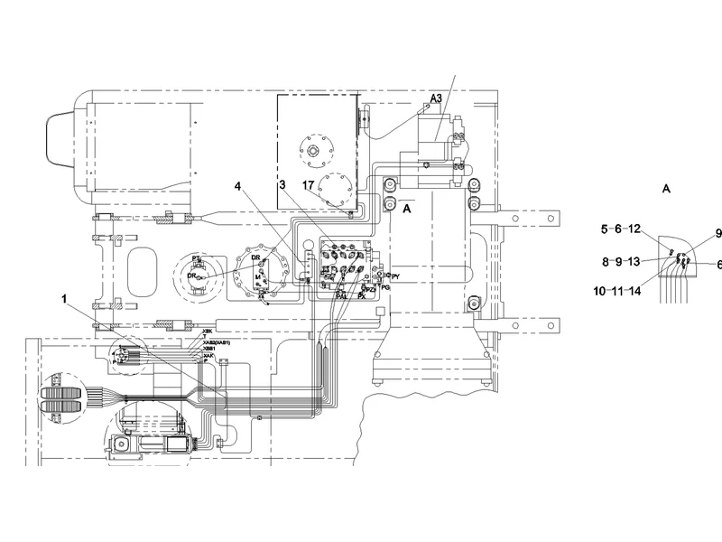 SANY SY215C8 Truck Crane Pilot Lines