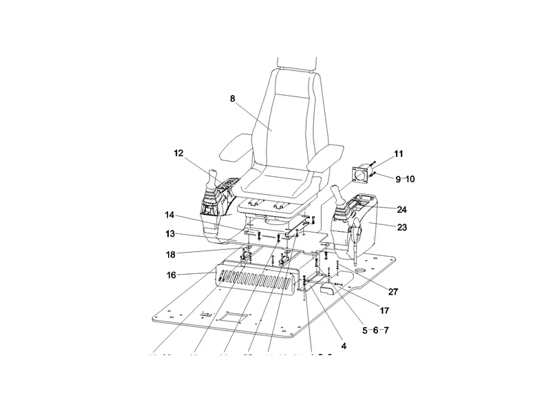 SANY SY215C8 Truck Crane Seat & Console