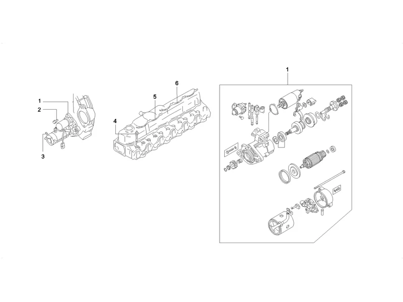 SANY SY215C8 Truck Crane Start Motor