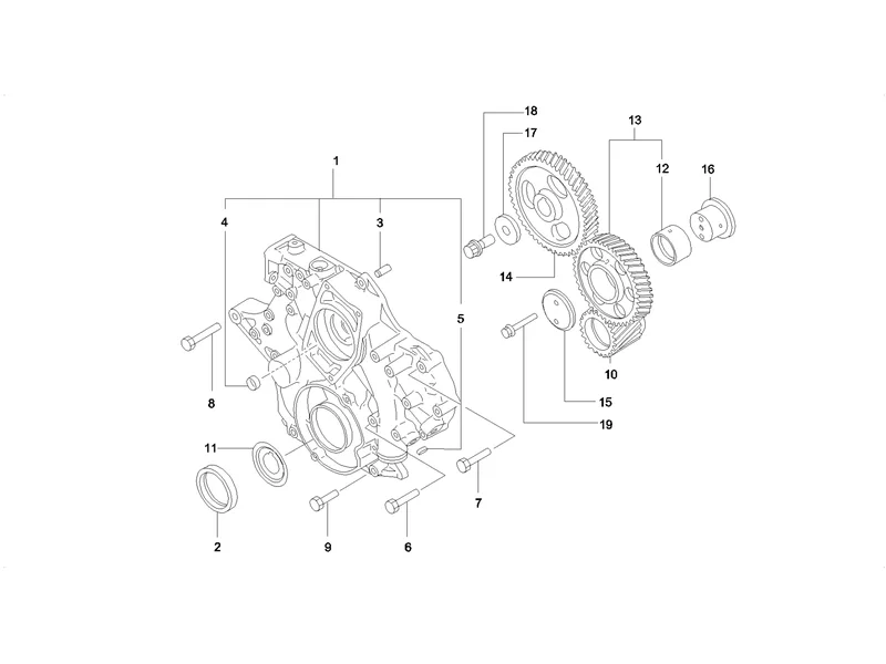 SANY SY215C8 Truck Crane Timing Gear
