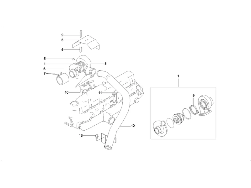SANY SY215C8 Truck Crane Turbocharger