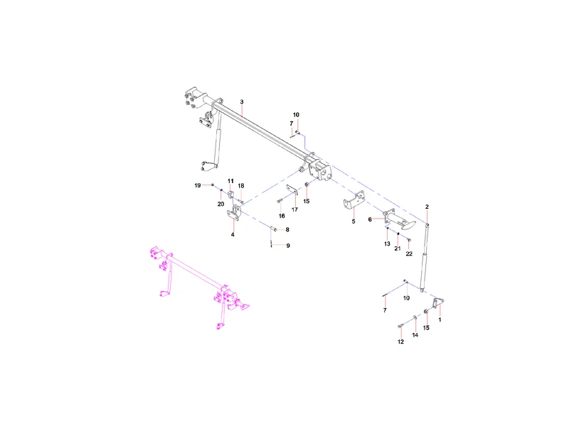 Sany SYG5360THB Articulation Mechanism