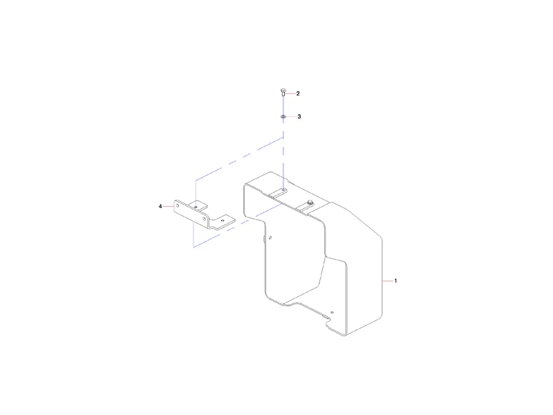 Sany SYG5360THB Auxiliary Valve Guard Assembly