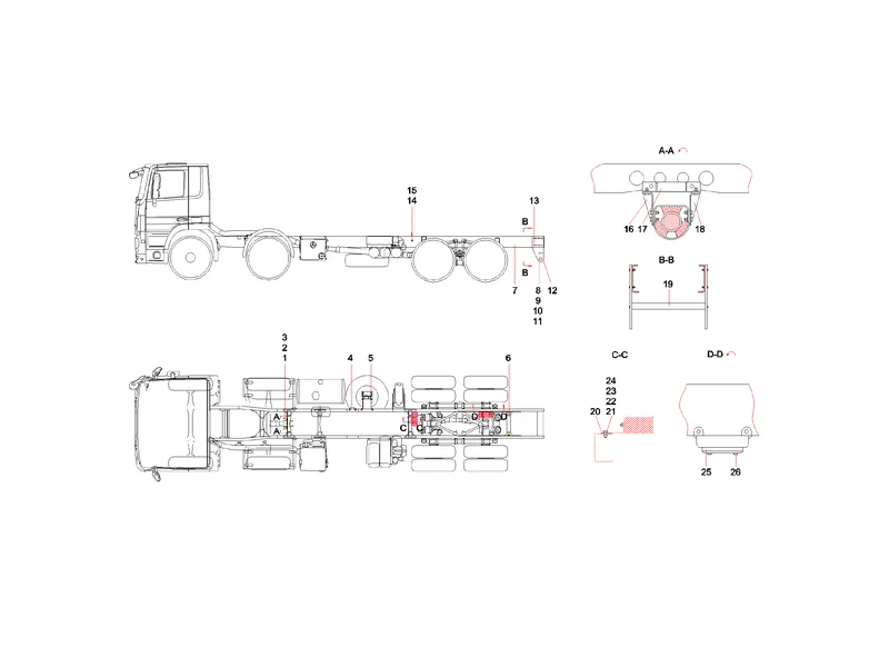 Sany SYG5360THB Chassis Modification