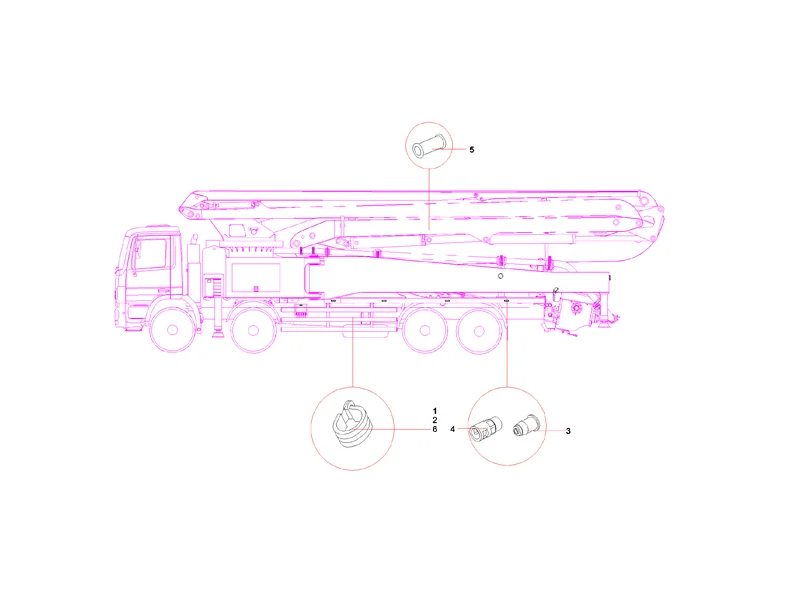 Sany SYG5360THB Harness Fixture Assembly