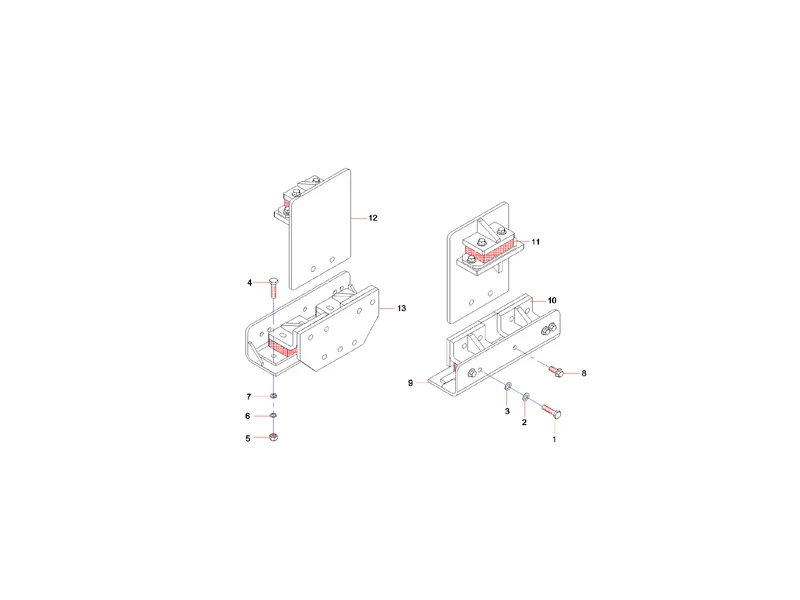 Sany SYG5360THB Imported Benz Transfer Case Bracket
