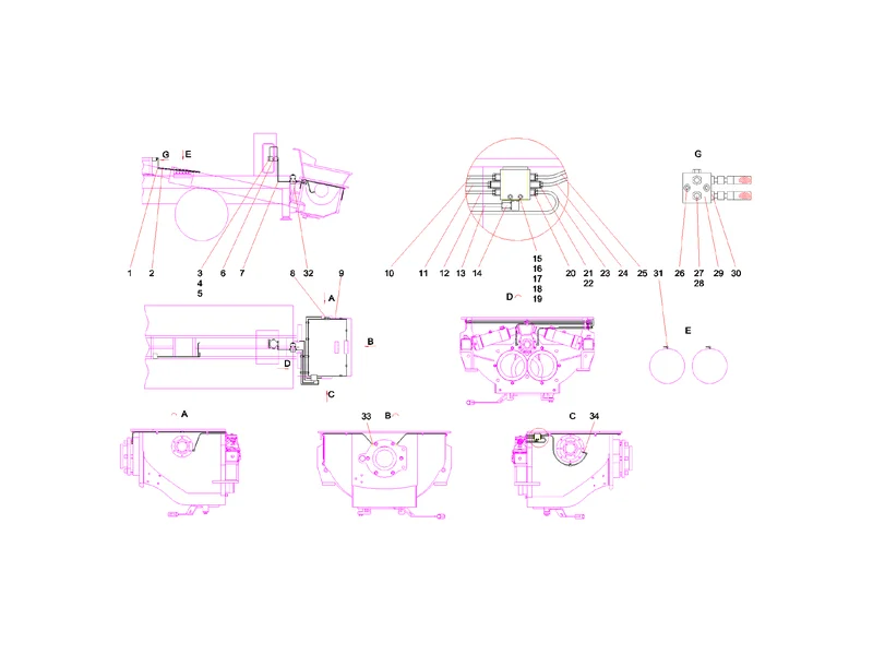 Sany SYG5360THB Lubrication System