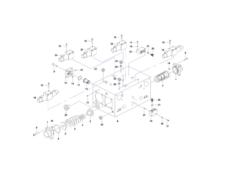Sany SYG5360THB Main Valve Group