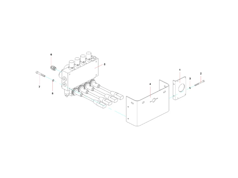 Sany SYG5360THB Outrigger Control Valve Group