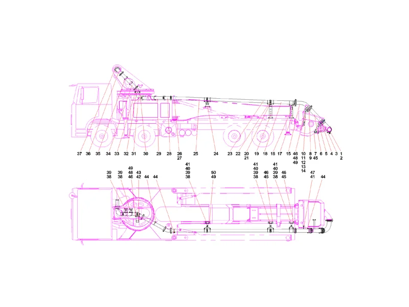 Sany SYG5360THB Platform Piping