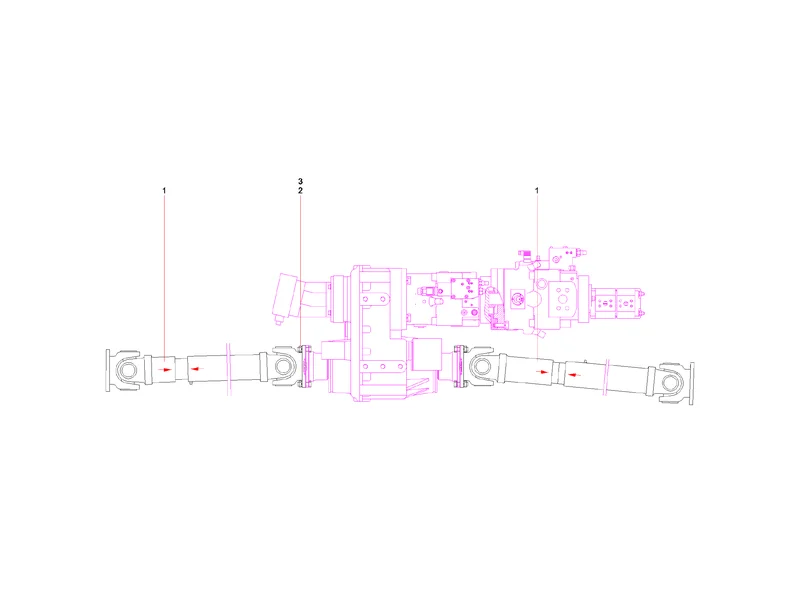 Sany SYG5360THB Pump Truck Drive Shaft Assembly