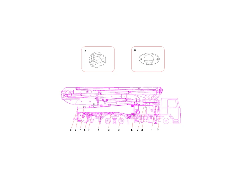 Sany SYG5360THB Pump Truck Lamp Assembly_2
