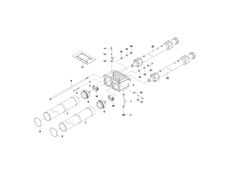 Sany SYG5360THB Pumping Mechanism