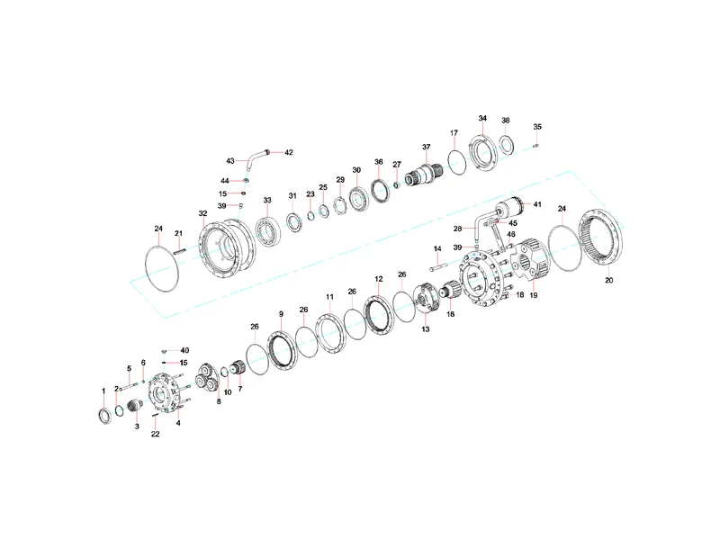 Sany SYG5360THB Reducer Mounting