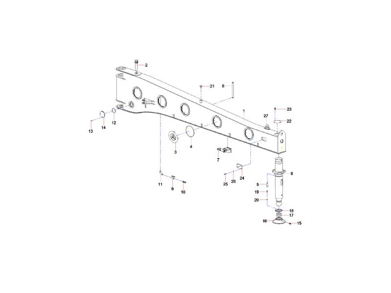 Sany SYG5360THB Right Rear Outrigger