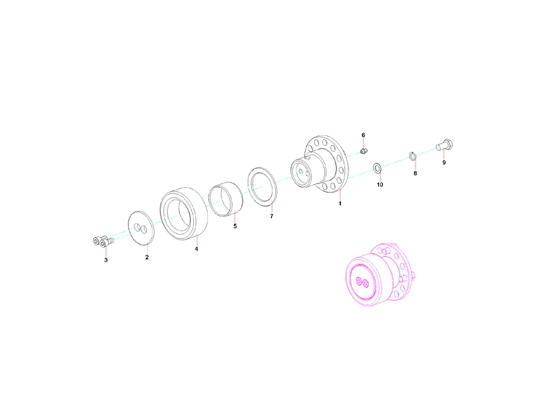 Sany SYG5360THB Roller Assembly
