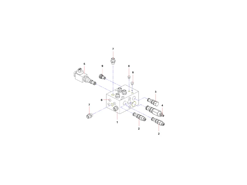 Sany SYG5360THB Rotary Integrated Valve Group