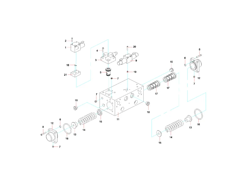 Sany SYG5360THB Swing Valve Group
