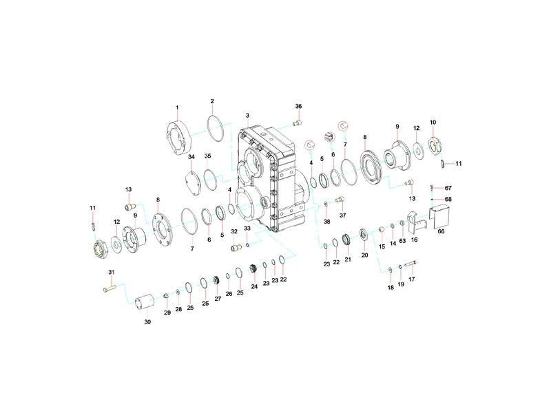 Sany SYG5360THB Transfer Case