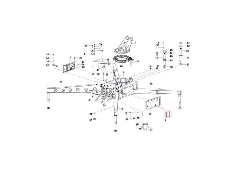 Sany SYG5360THB Turret Assembly