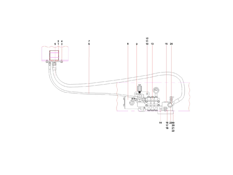 Sany SYG5360THB Turret Hydraulic System